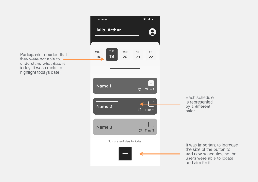Usability Study - Improvements